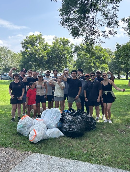 transcending Personal group cleaning up the street